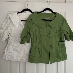 Lot of two jackets.  Heavy cotton